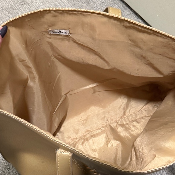 Neiman Marcus Gold Tote with Cut-Out Design - Picture 16 of 16